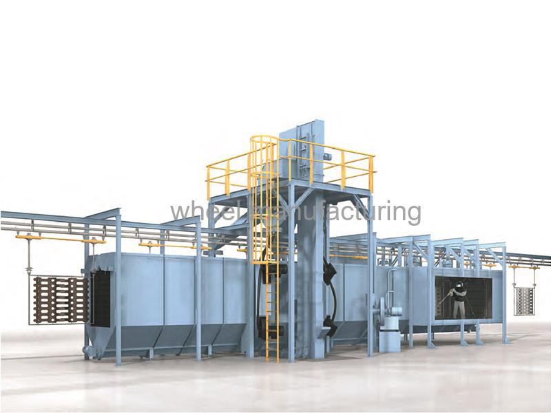 Взрывозабивная машина HTF Overhead Hook Shot Blasting Machine